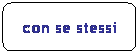 Rettangolo arrotondato: con se stessi
