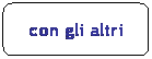 Rettangolo arrotondato: con gli altri
